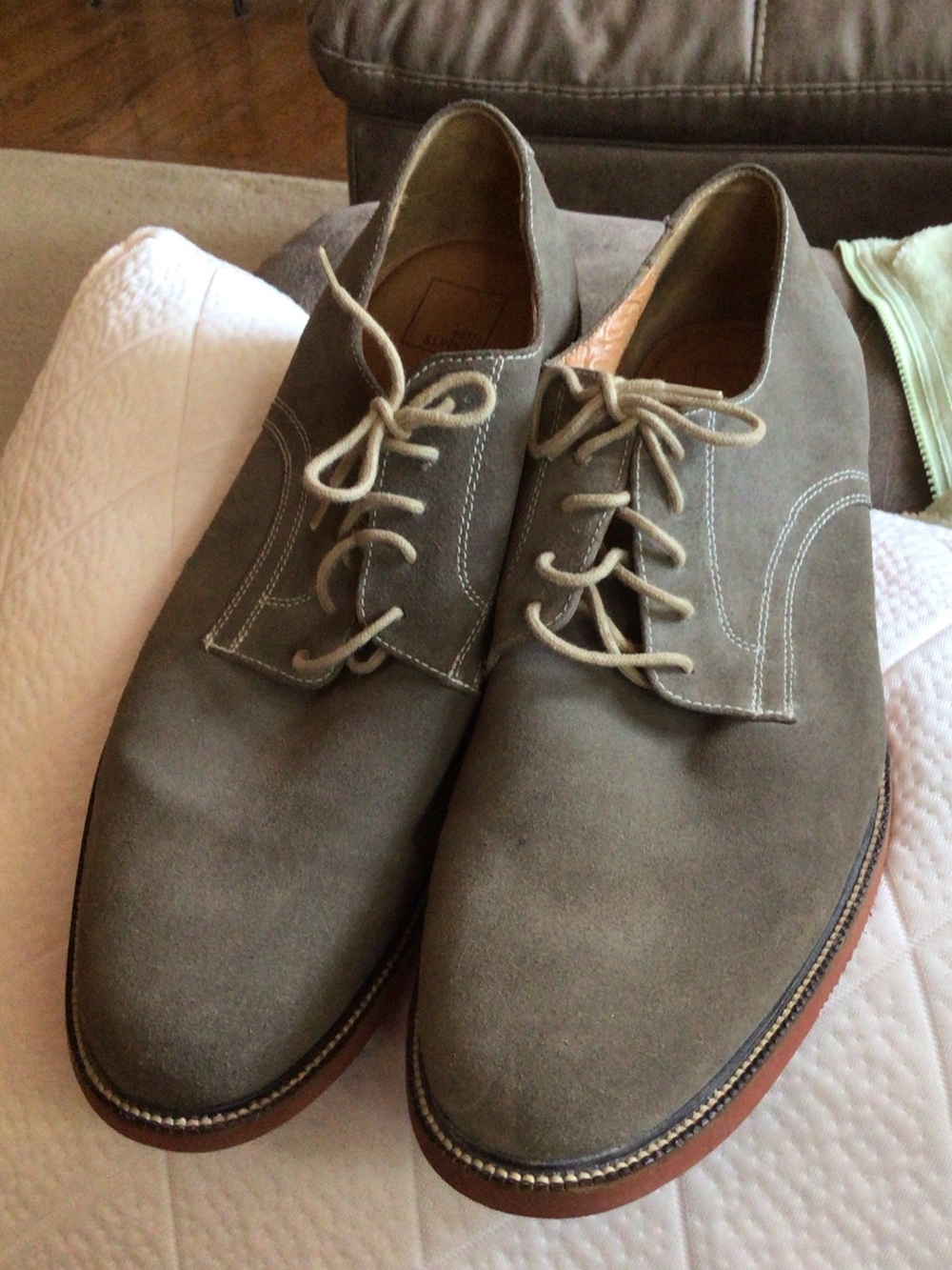 14th & Union Taupe Suede Derby Shoes